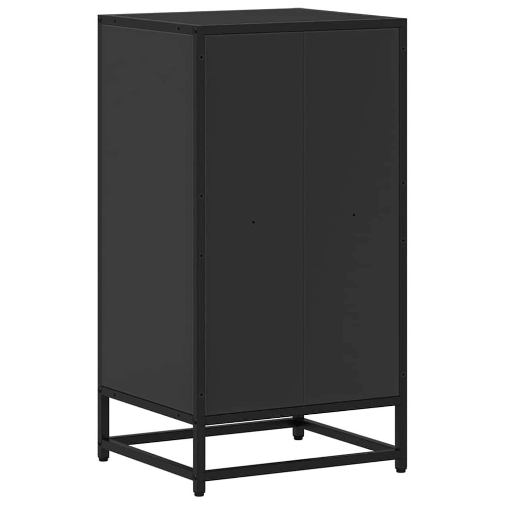 Boekenkast 40x35x76 cm bewerkt hout zwart