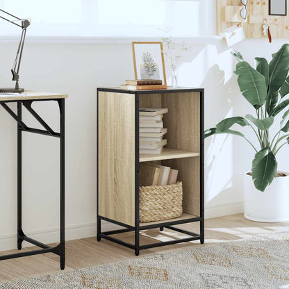 Boekenkast 40x35x76 cm bewerkt hout sonoma eikenkleurig