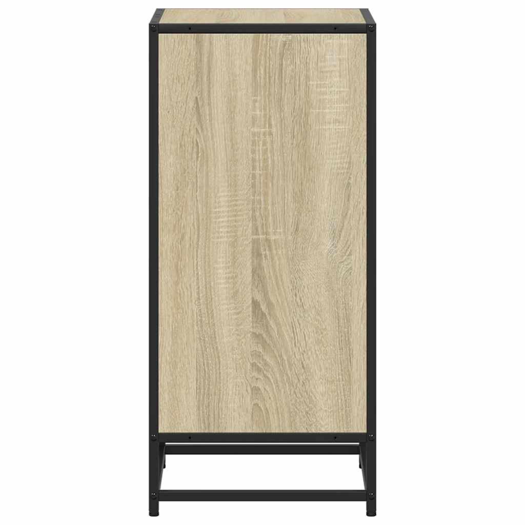 Boekenkast 40x35x76 cm bewerkt hout sonoma eikenkleurig