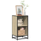 Boekenkast 40x35x76 cm bewerkt hout sonoma eikenkleurig