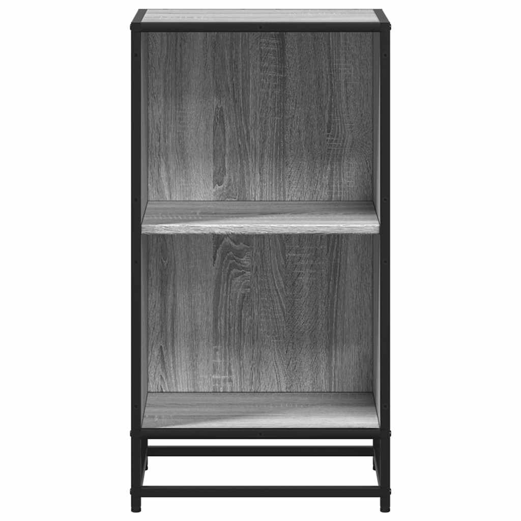 Boekenkast 40x35x76 cm bewerkt hout grijs sonoma eikenkleurig