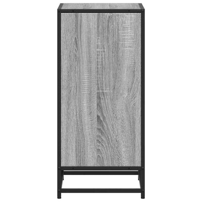 Boekenkast 40x35x76 cm bewerkt hout grijs sonoma eikenkleurig