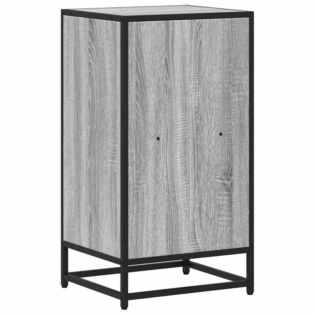 Boekenkast 40x35x76 cm bewerkt hout grijs sonoma eikenkleurig