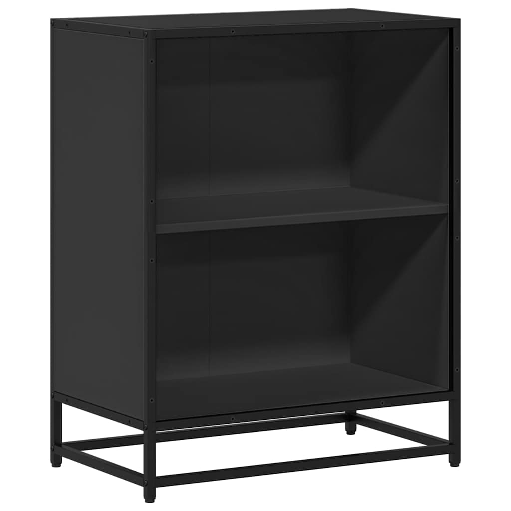 Boekenkast 60x35x76 cm bewerkt hout zwart