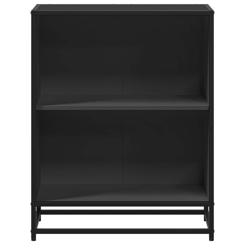 Boekenkast 60x35x76 cm bewerkt hout zwart