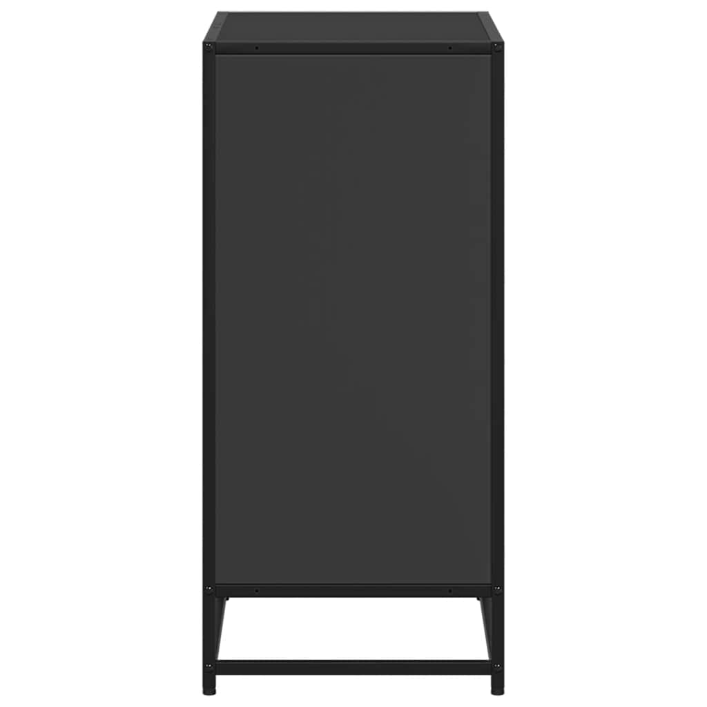Boekenkast 60x35x76 cm bewerkt hout zwart