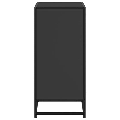 Boekenkast 60x35x76 cm bewerkt hout zwart