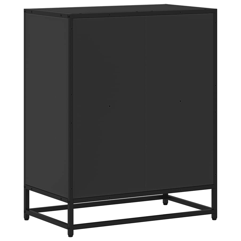 Boekenkast 60x35x76 cm bewerkt hout zwart