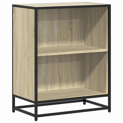 Boekenkast 60x35x76 cm bewerkt hout sonoma eikenkleurig