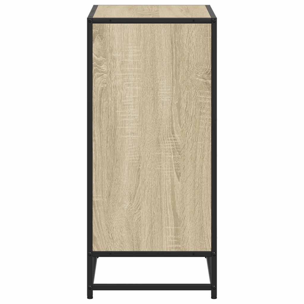Boekenkast 60x35x76 cm bewerkt hout sonoma eikenkleurig