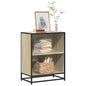 Boekenkast 60x35x76 cm bewerkt hout sonoma eikenkleurig
