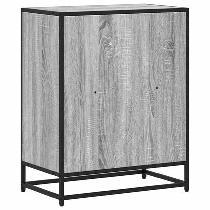 Boekenkast 60x35x76 cm bewerkt hout grijs sonoma eikenkleurig