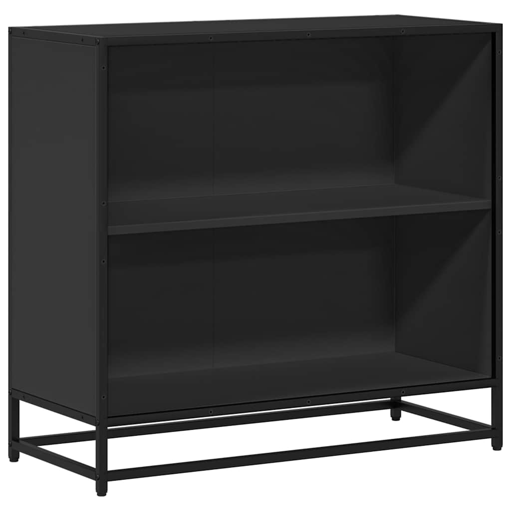Boekenkast 80,5x35x76 cm bewerkt hout zwart