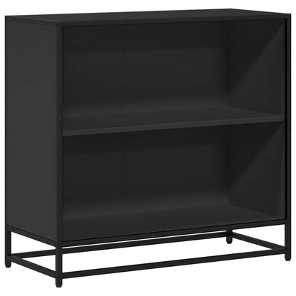 Boekenkast 80,5x35x76 cm bewerkt hout zwart