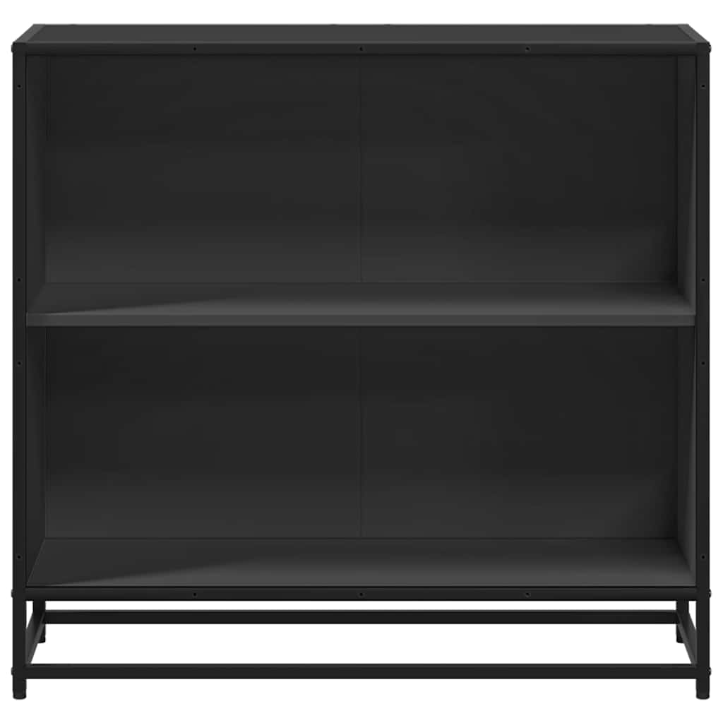 Boekenkast 80,5x35x76 cm bewerkt hout zwart
