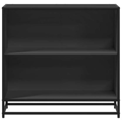 Boekenkast 80,5x35x76 cm bewerkt hout zwart