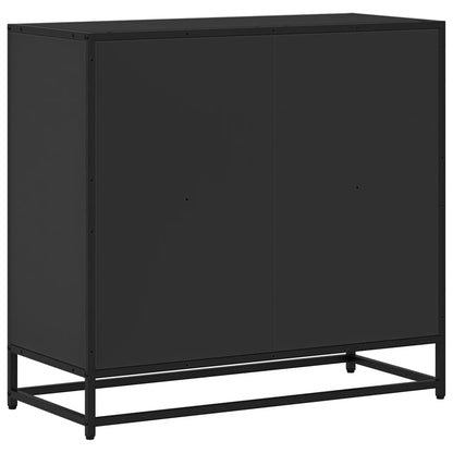 Boekenkast 80,5x35x76 cm bewerkt hout zwart