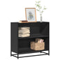 Boekenkast 80,5x35x76 cm bewerkt hout zwart