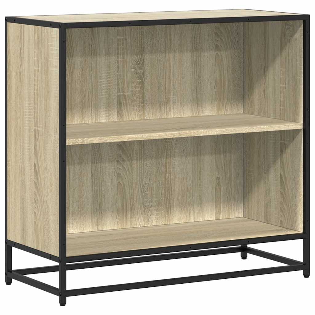 Boekenkast 80,5x35x76 cm bewerkt hout sonoma eikenkleurig