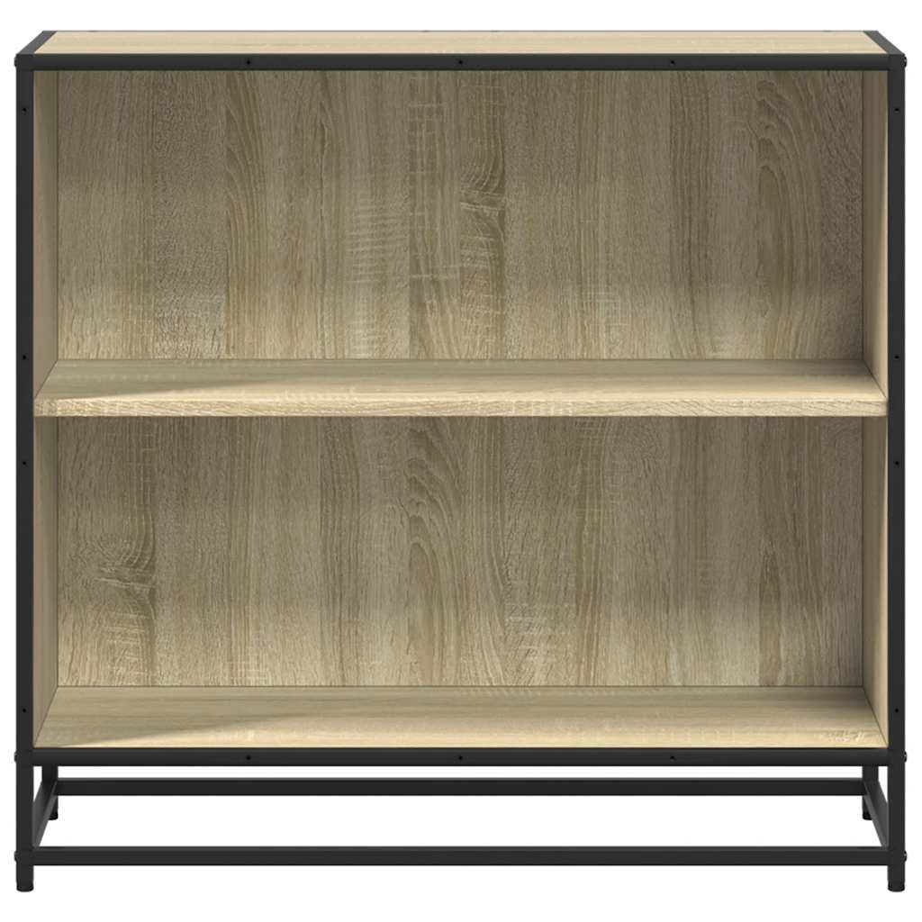 Boekenkast 80,5x35x76 cm bewerkt hout sonoma eikenkleurig