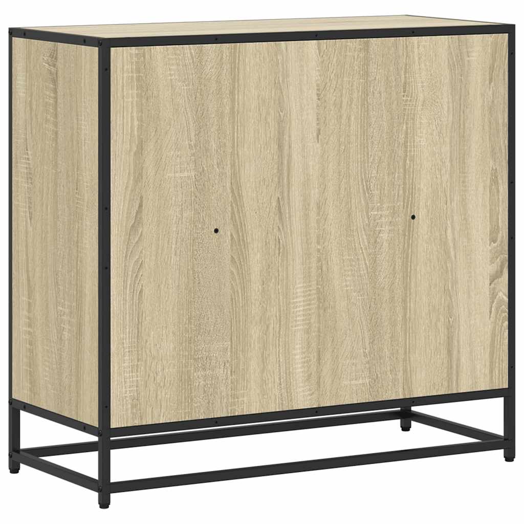 Boekenkast 80,5x35x76 cm bewerkt hout sonoma eikenkleurig