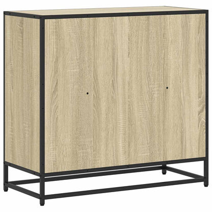 Boekenkast 80,5x35x76 cm bewerkt hout sonoma eikenkleurig