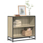 Boekenkast 80,5x35x76 cm bewerkt hout sonoma eikenkleurig