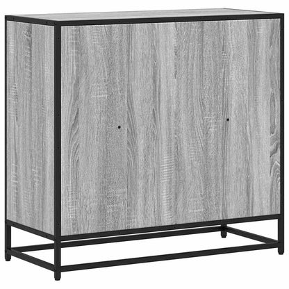 Boekenkast 80,5x35x76 cm bewerkt hout grijs sonoma eikenkleurig