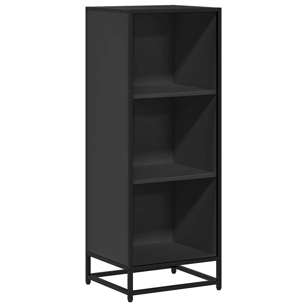Boekenkast 40x35x107,5 cm bewerkt hout zwart