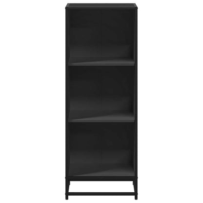 Boekenkast 40x35x107,5 cm bewerkt hout zwart