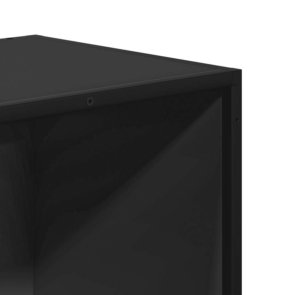Boekenkast 40x35x107,5 cm bewerkt hout zwart