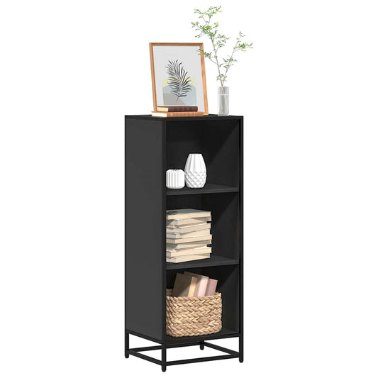 Boekenkast 40x35x107,5 cm bewerkt hout zwart