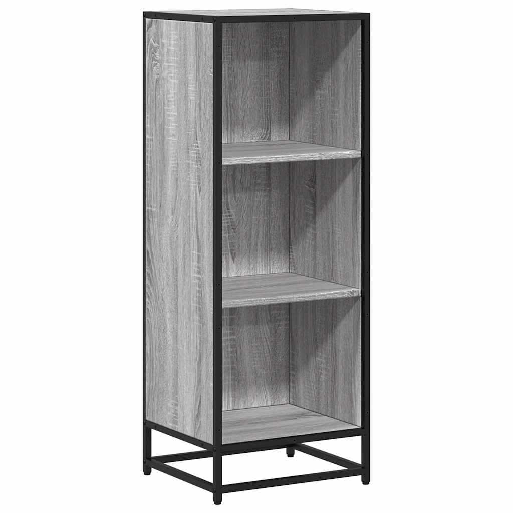 Boekenkast 40x35x107,5 cm bewerkt hout grijs sonoma eikenkleur