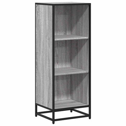Boekenkast 40x35x107,5 cm bewerkt hout grijs sonoma eikenkleur