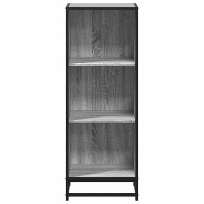 Boekenkast 40x35x107,5 cm bewerkt hout grijs sonoma eikenkleur