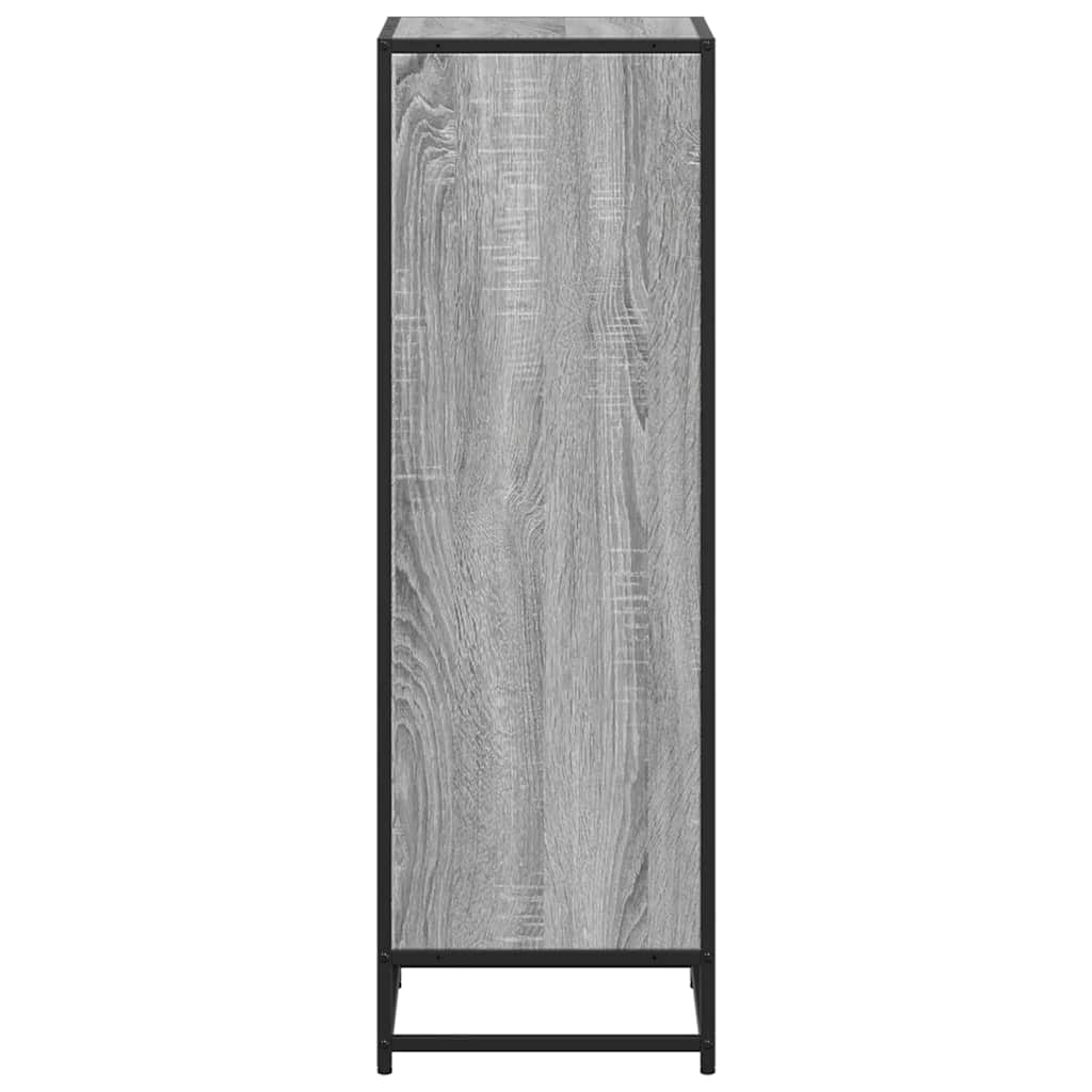 Boekenkast 40x35x107,5 cm bewerkt hout grijs sonoma eikenkleur