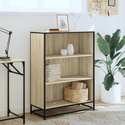 Boekenkast 80,5x35x107,5 cm bewerkt hout sonoma eikenkleurig