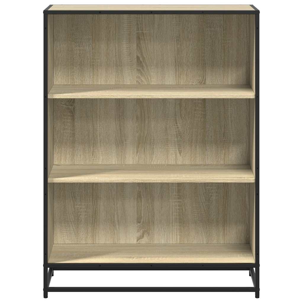 Boekenkast 80,5x35x107,5 cm bewerkt hout sonoma eikenkleurig