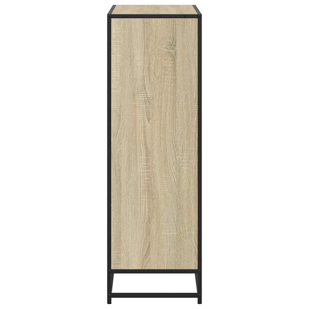 Boekenkast 80,5x35x107,5 cm bewerkt hout sonoma eikenkleurig
