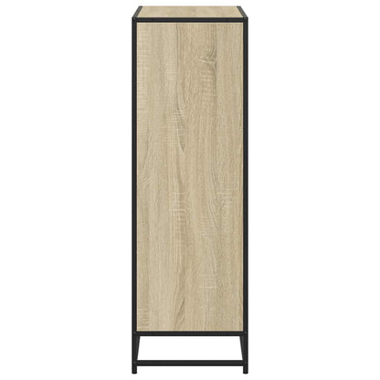 Boekenkast 80,5x35x107,5 cm bewerkt hout sonoma eikenkleurig