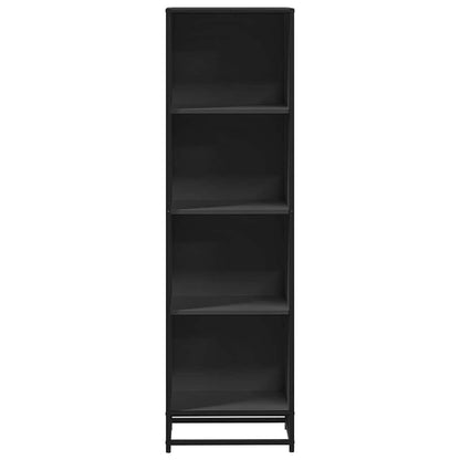 Boekenkast 40x35x139 cm bewerkt hout zwart