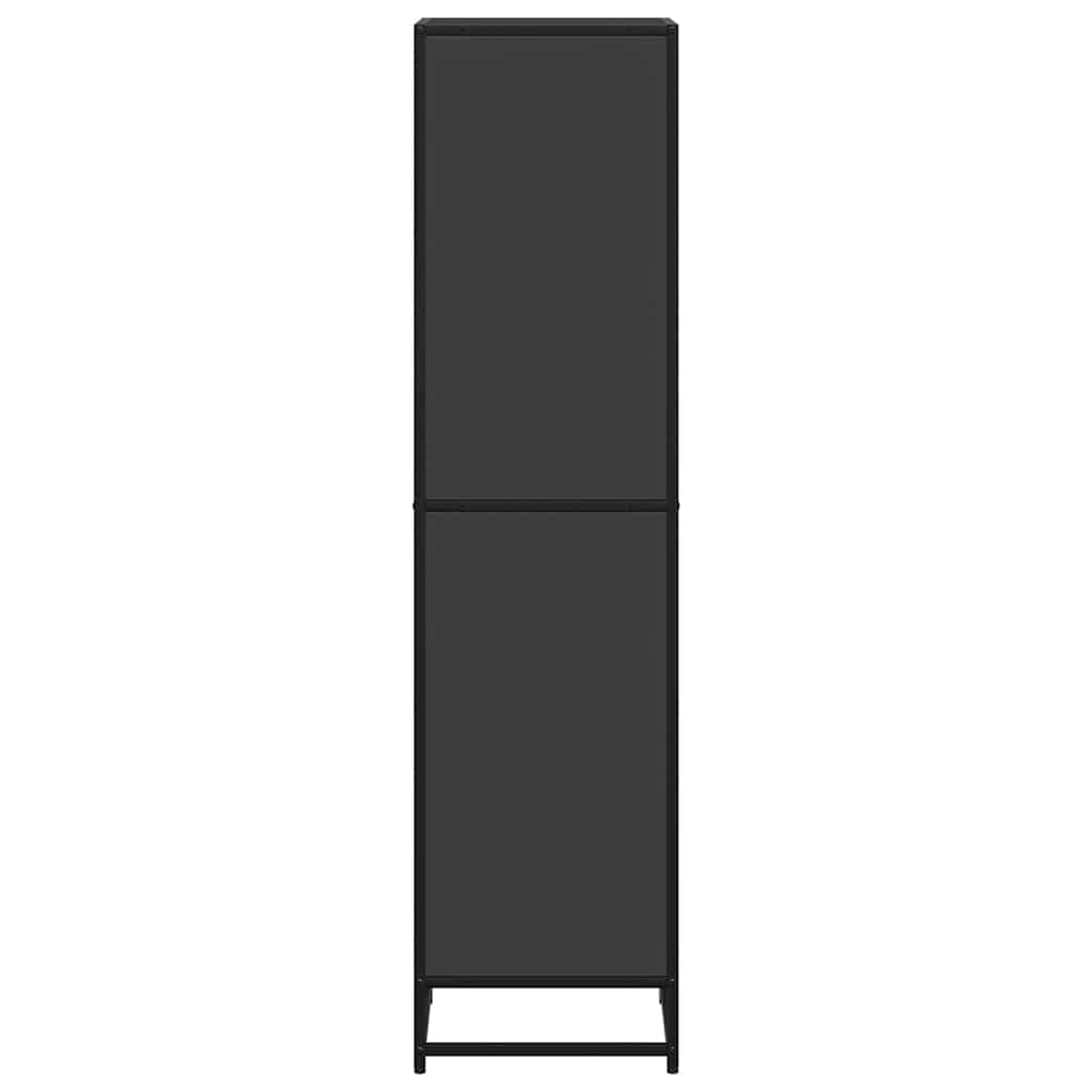Boekenkast 40x35x139 cm bewerkt hout zwart