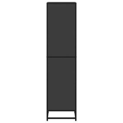 Boekenkast 40x35x139 cm bewerkt hout zwart