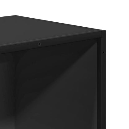 Boekenkast 40x35x139 cm bewerkt hout zwart