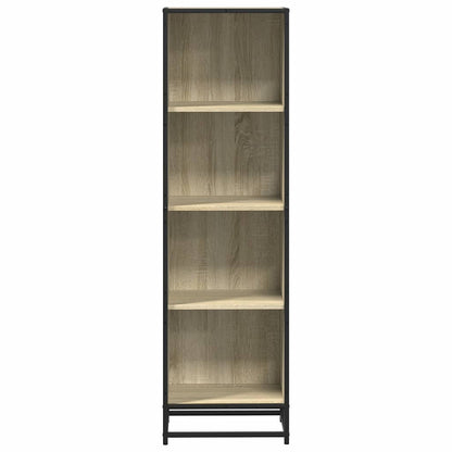 Boekenkast 40x35x139 cm bewerkt hout sonoma eikenkleurig