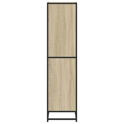 Boekenkast 40x35x139 cm bewerkt hout sonoma eikenkleurig