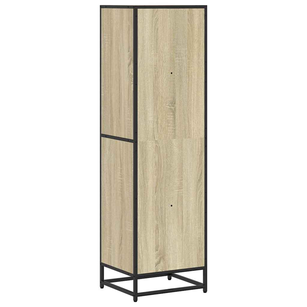 Boekenkast 40x35x139 cm bewerkt hout sonoma eikenkleurig