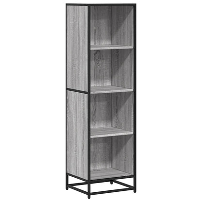Boekenkast 40x35x139 cm bewerkt hout grijs sonoma eikenkleurig