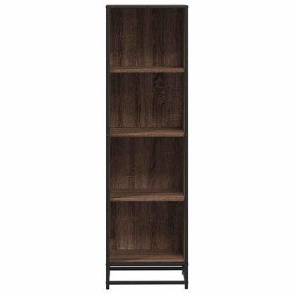 Boekenkast 40x35x139 cm bewerkt hout bruin eikenkleur
