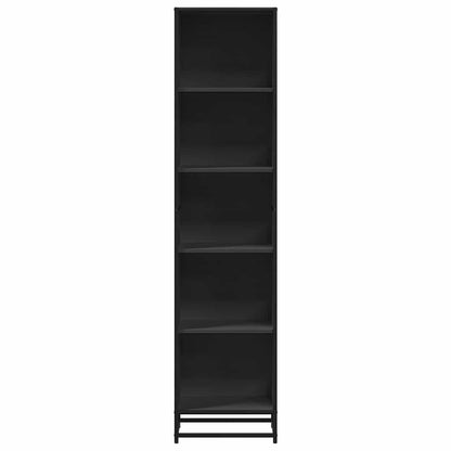 Boekenkast 40x35x170,5 cm bewerkt hout zwart